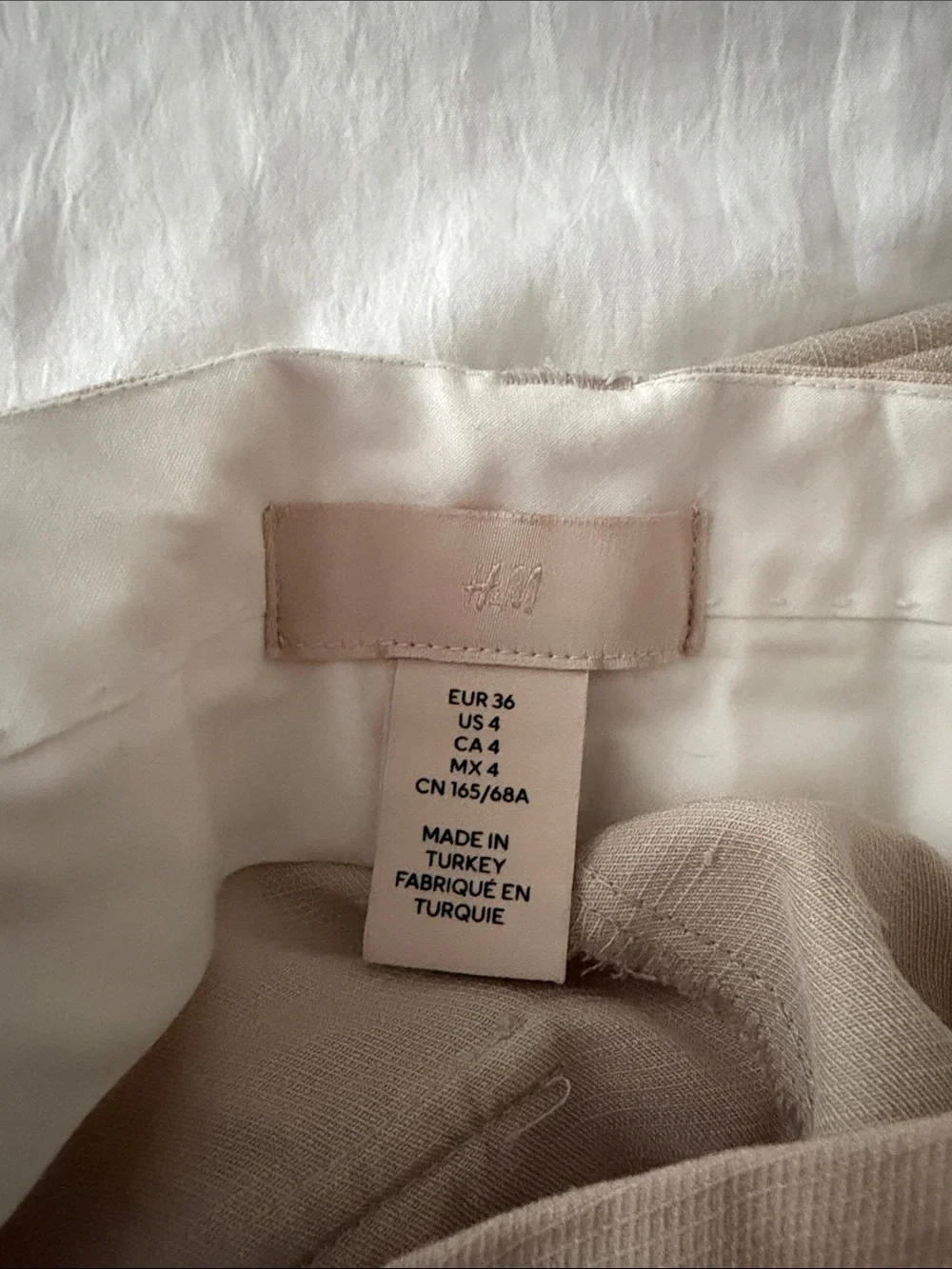 Beige Wide-Leg Women’s Trousers